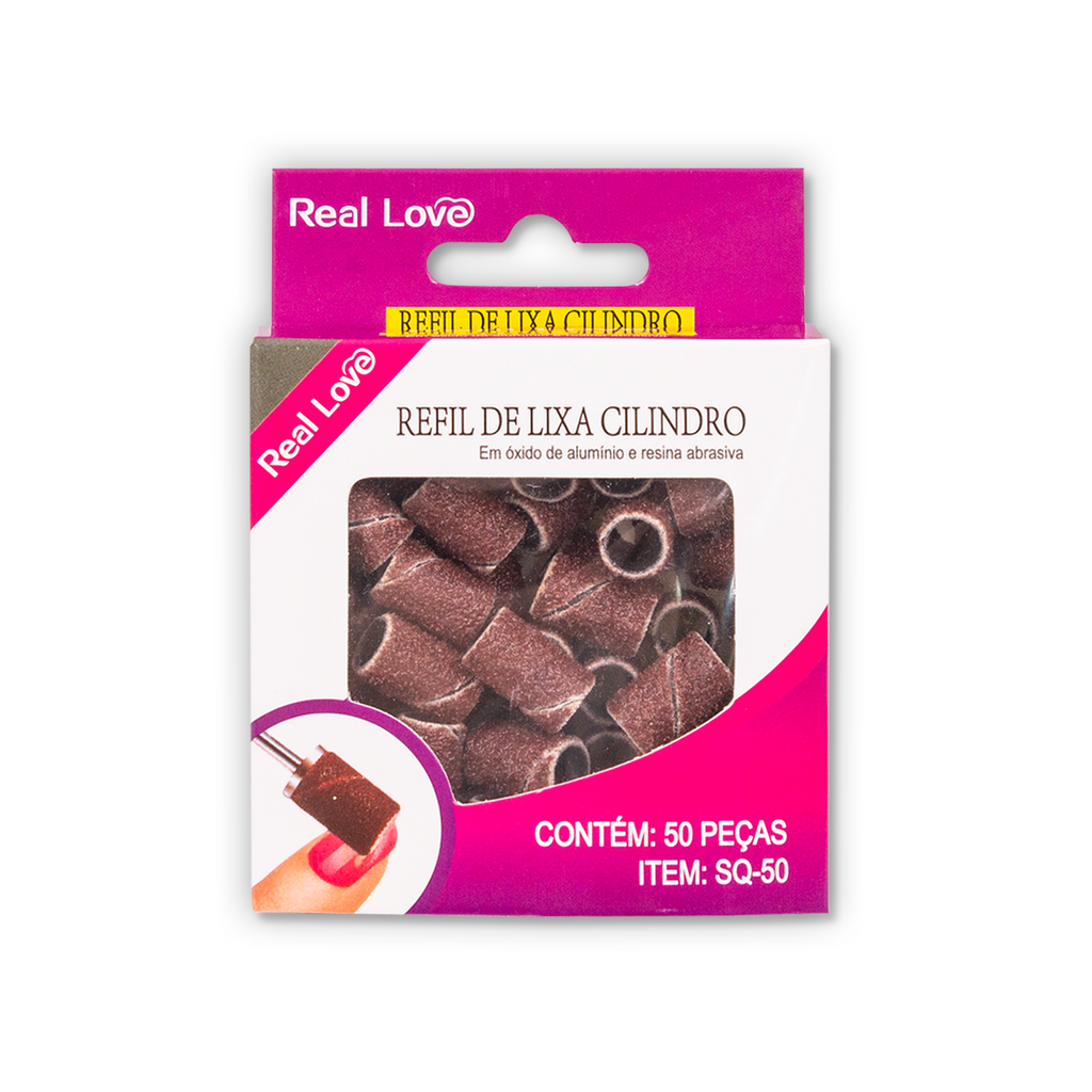 REFIL DE LIXA CILINDRO C/50 - REAL LOVE