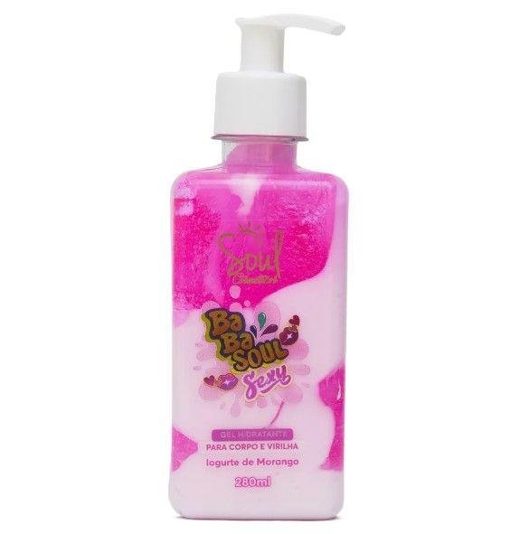 GEL HIDRATANTE CORPO E VIRILHA IOGURTE DE MORANGO 280 MG - SOUL