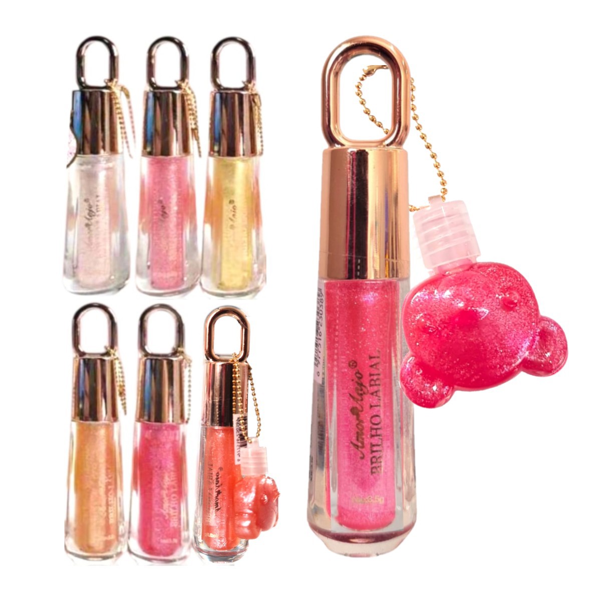 KIT CHAVEIRO E GLOSS AMOR ANJO