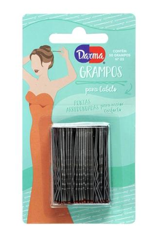 GRAMPOS P/ CABELO N05 BLISTER C/50 CASTANHO DARMA