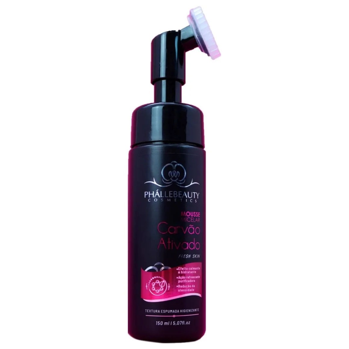 MOUSSE MICELAR CARVÃO ATIVADO PHALLEBEAUTY