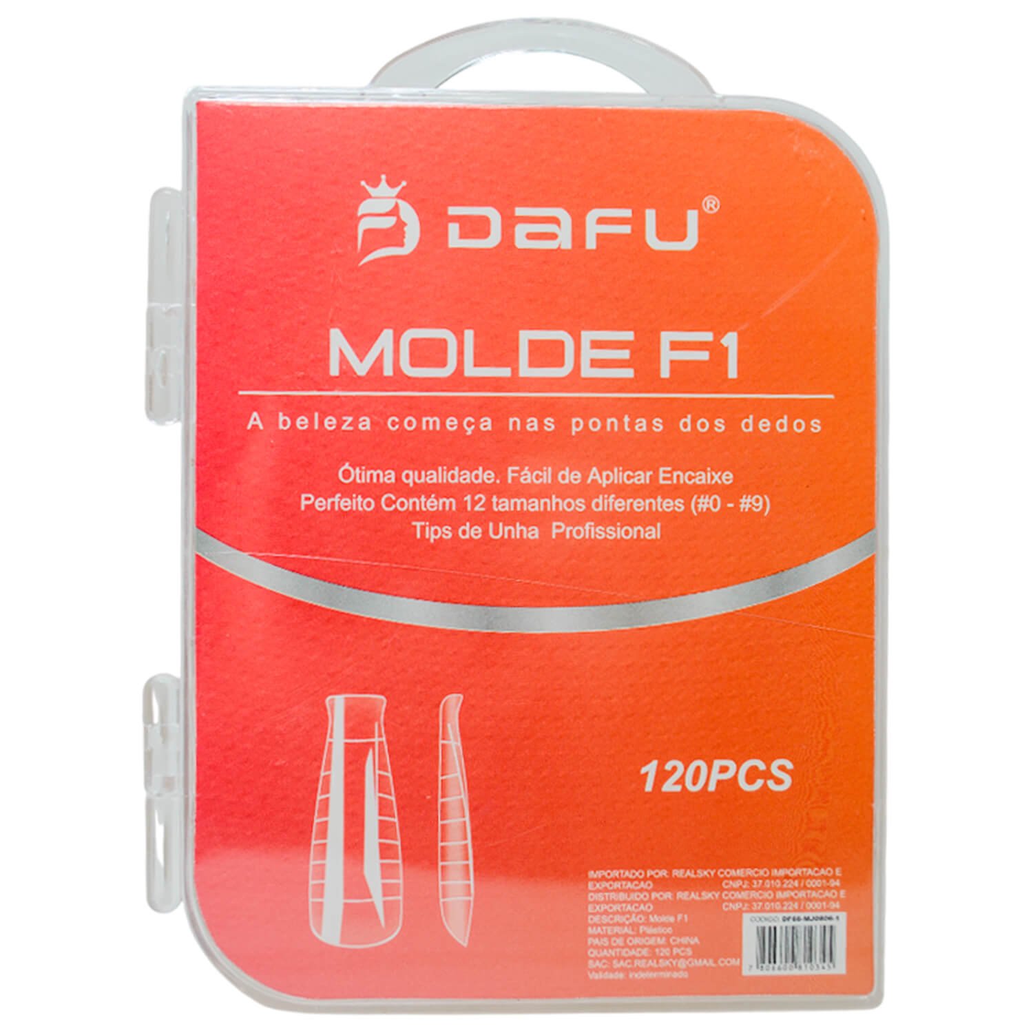 MOLDE DE UNHA SOFT GEL 120PCS - DAFU