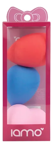 KIT C/3 ESPONJAS GOTA P/ MAQUIAGEM SORTIDO IAMO