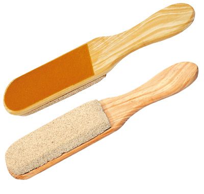 LIXA PARA PÉS MADEIRA COM LIXA E POMES EUROBEAUTY