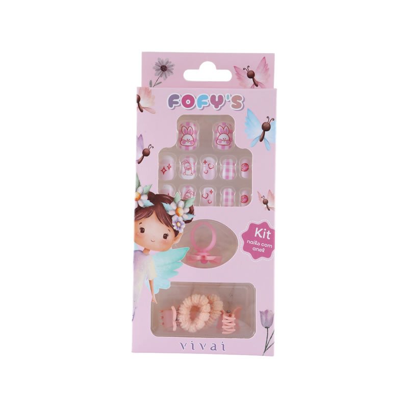 KIT NAIL COM ANEL FOFYS VIVAI