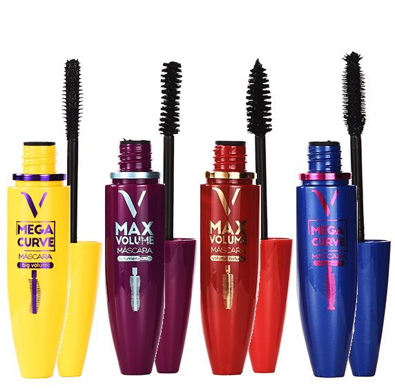 MASCARA PARA CILIOS 04 CORES MAX VOLUME MEGA CURVE - VIVAI