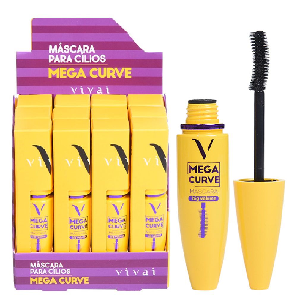 MASCARA PARA CILIOS MEGA CURVE AMARELO - VIVAI