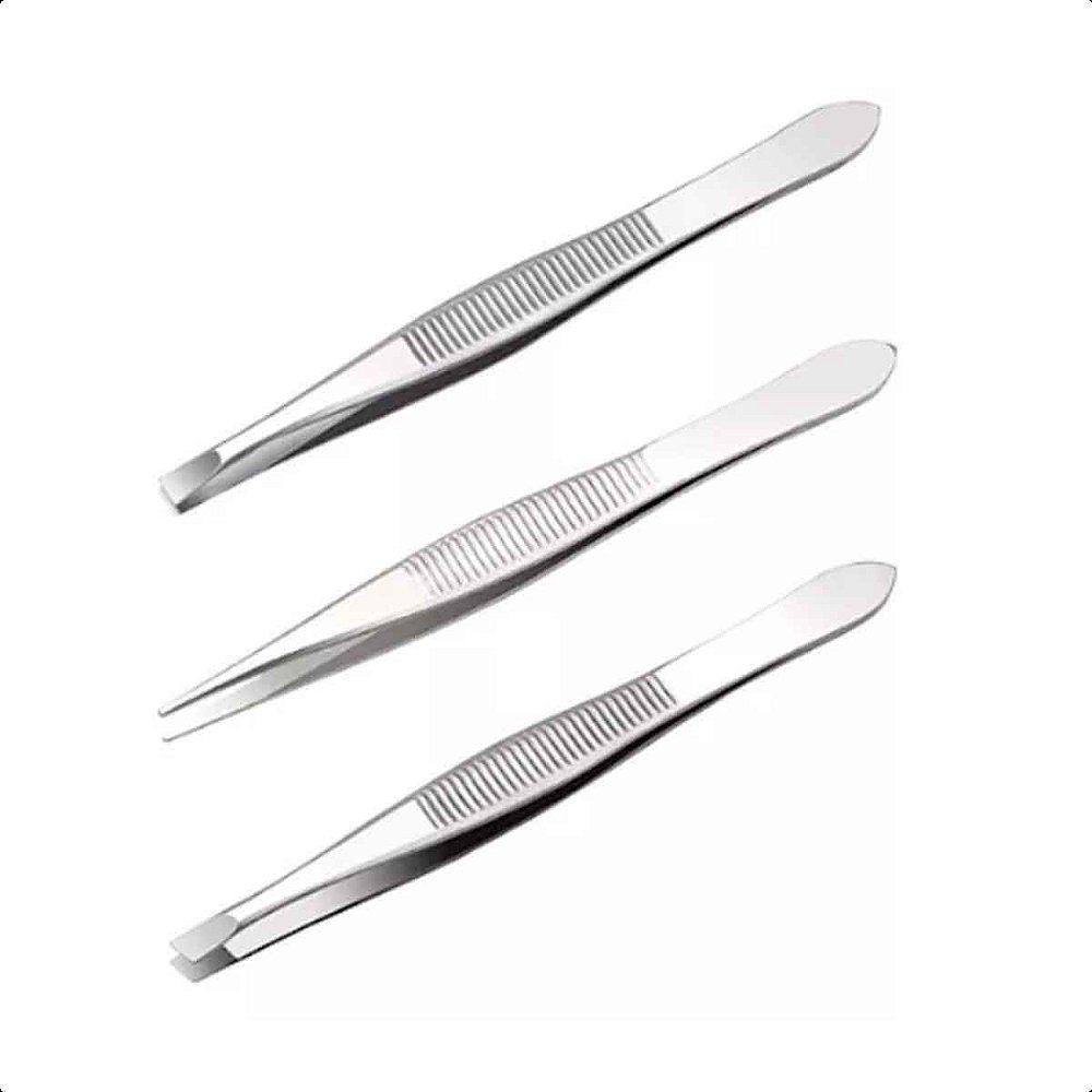 KIT PINCAS P/ SOBRANCELHA C/ 3 - DAFU