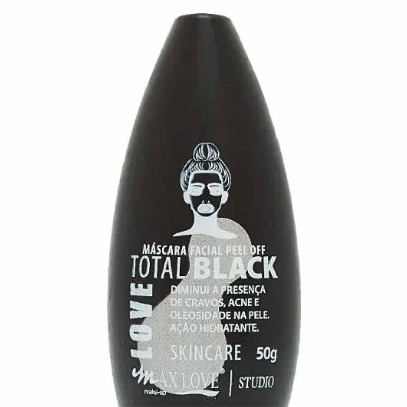 MASCARA FACIAL PEEL OF TOTAL BLACK 50G - MAX LOVE
