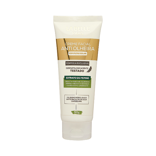 CREME FACIAL LA BELLE PARIS 50G ANTI-OLHEIRA COM FILTRO SOLAR