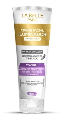 CREME FACIAL LA BELLE PARIS 50G ILUMINADOR COM FIILTRO SOLAR