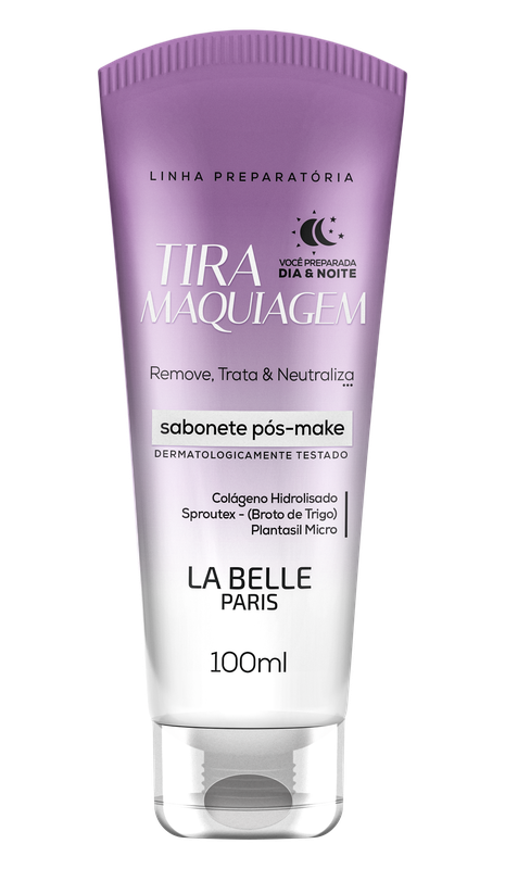 SABONETE FACIAL LA BELLE PARIS 100ML TIRA MAQUIAGEM